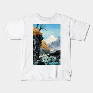 Foot of Mount Ashitaka (1932) by Hiroaki Takahashi Kids T-Shirt